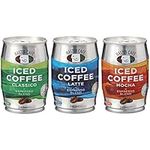 Master Café Iced Coffee, 12 x 240ml Pack (4 Cans/Flavour), Full-Bodied Arabica & Robusta Coffee Bean Blend, Ready to Drink, Enjoy Cold or Iced (Classico, Latte, and Mocha - Classic Mixed Pack)