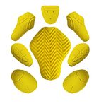 Zara Leather – 3d CE Level 2 certified armor pads Pack of 7pieces l Level 2 Approved Back, Shoulder, Thigh And Elbows protectors for Motorcycle Jackets. (8 pack)