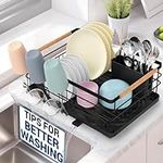 Dish Drying Rack - Dish Drainers for Kitchen Counter - Compact Portable Drainboard - Best RV Accessories Kitchen Storage & Organization - Kitchen Essentials Dish Drying Rack - Housewarming Gift Idea