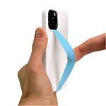 Phone Loops: Silicone Stretch Elastic Phone Strap, Phone Holder for Hand by Phone Loop, Small, Light and Discreet Slim Phone Strap Grip, Secure Phone Hand Holder and Phone Grip Strap