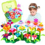 CENOVE Toys for 3 Year Old Kids Flower Garden Building Toys,DIY Bouquet Sets Gifts for 3 4 5 6 Year Old Kids,Creative and Art Building Block (130 PCS)