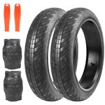 BALINGE 2 Pack 20x3.0 Fat Bike Tires ebike Tires Mountain Bike Heavy Duty High-Performance Wear-Resistant E-Bike Mountain Snow Bike Tire 20 x 3 Fat tire，Black，2 Tire 2 Levers，Non-Slip