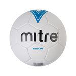 Mitre Flare Recreational Football | Football Gift | Perfect for Kids, White/Blue, Mini