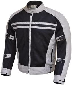 WICKED STOCK Motorcycle Jacket-Biker Jacket-CE Armor Motorcycle Jacket Men-High Visibility Motorcycle Jacket with Armor