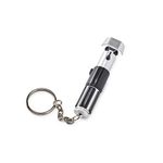 Star Wars Mini Yoda Lightsaber Flashlight - Green LED Model Replica - Attachable Keychain for Backpacks, Wallets, Phones, and Bags - Licensed Disney Item