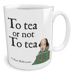 Black Raven Design - to Tea or Not to Tea | William Shakespeare, Ceramic Mug, 11fl oz