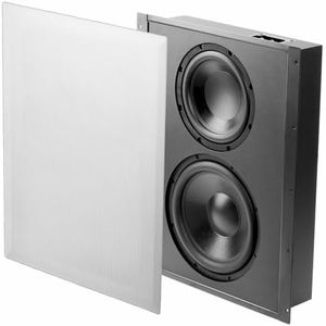 OSD Trimless in Wall Subwoofer Dual 8" Woofers 300W Sealed Enclosure Magnetic Grill SL800