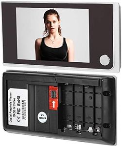 Linel Sistema di telecamere di Sicurezza Intelligente - LCD Digitale da 3,5 "Visualizzatore da 120 Gradi per Il monitoraggio visivo delle Foto Telecamera Elettronica a Occhi di Gatto Sicurezza