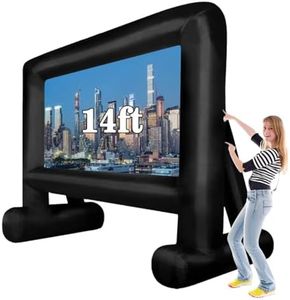 QILEBA 14 FT Inflatable Movie Screen Blow up Mega Movie Projection Outdoor Screen