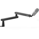 IXTECH Mic Arm Desk Mount, Low Profile Boom Arm, Adjustable Microphone Arm with Detachable Rise Column and Built-In Cable Management, 360° Swivel Mic Boom Arm for Streaming and Recording LIZARD Model.