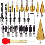 KAHEIGN 26Pcs Countersink Drill Bit