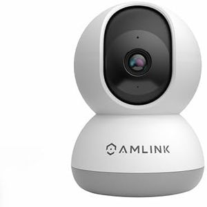 Amcrest Link 4MP WiFi Camera Indoor, Human Detection, Motion-Tracking, w/ 2-Way Audio, Pan/Tilt Wireless IP Camera (Wired Power), 30ft Night Vision, Built in Siren, AL-P401W