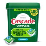 Cascade Complete Dishwasher Detergent Pods, Dish Detergent Soap, Fresh Scent, 100 Count