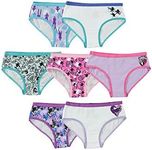 Disney Girl's Descendants Hipsters (Pack of 7) Underwear, Assorted, 12 US