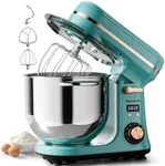 Neretva Stand Mixer, [6.34QT& 6-Speed& 400W] Mixers Kitchen Electric Stand Mixer Lightweight& Large Capacity& LED Display Kitchen Mixer with Whisk, Flat Beater, Dough Hook