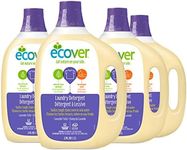 Ecover Liquid Laundry Detergent, Plant-Derived and Biodegradable Laundry Soap, Cleans and Works on Tough Stains in Both Hot and Cold Water, Lavender Field Scent, 2.79 Liter Bottle, 4 Pack