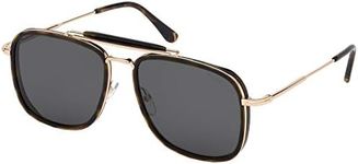 Tom Ford HUCK FT 0665 Dark Havana/Grey 56/17/145 men Sunglasses