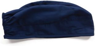 Cherokee Men and Women Scrub Cap with Adjustable Elastic Tie-Back Lightweight, Breathable No-Slip Unisex Surgical Cap - 2506, OS, Navy