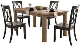 Lexicon 5-Piece Dining Set, Black