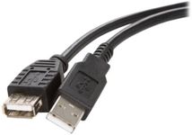 Rosewill RCW-100 6-Feet USB 2.0 A Male to A Female Extension Cable, Black