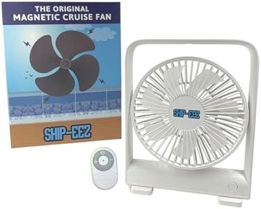 SAILPAK Magnetic Travel Fan, Cruise Ship Approved, Hangs from Statroom Ceilings and Walls