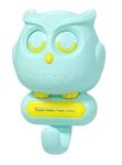 AGAS Magnetic Owl Key Holder Cute,Night Owl Keyring Holder, Automatic Open Close Eyes Creative Key Hanger Holder (Blue)