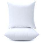 AJISH Microfiber Cushions Filler - Soft & Fluffy - Premium Hotel Quality Sofa Cushion Set of 1 - Cushion 12 X 12 Inch - Cushion Pillow, Cushion for Bed, Sofa Pillow (White)