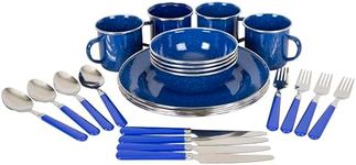 Stansport Deluxe 24-Piece Enamel Ta