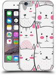 Head Case Designs Officially Licensed Haroulita Happy Cats Cats and Dogs Soft Gel Case Compatible with Apple iPhone 6 / iPhone 6s