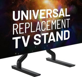 ECHOGEAR Premium Replacement TV Stand for 55"-86" Screens - Angled Feet Give Universal TV Stand Stability for QLED & OLED TVs -Easy 3-Step Install Comes w/Soundbar Isolation & Anti-Slip/Scratch Pads