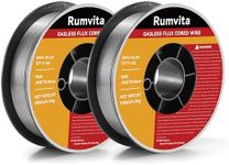 Flux Core Welding Wire .035, E71T-GS 035" -Diameter Flux Core Mig Wire,10-Pound Strong ABS Plastic Spool with Low Splatter Welding Wire 2PCS