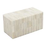 Handicrafts Home Decorative Box - Handmade Jewelry Organizer Box with Lid - Keepsake Box for Home Decor, Jewelry, Accessories, Collectibles - Modern Wooden Storage Box - Stem, 10X5X5 inch