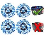 VPLONG 4 Pack Spin Mop Replacement Head, Spin Mop Refills Compatible for O Cedar with EasyWring RinseClean 2 Tank Dual System, Microfiber Mop Head for Deep Cleaning