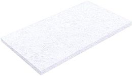 Virginia Abrasives 416-54187 - 5pc - 12" x 18" White Rectangular Floor Maintenance Pads - Orbital Sander Replacement Pads, Thick Polishing Maintenance Pad, Non-Woven Floor Pads, Polishing Floor Pads