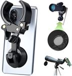 Telescope Phone Adapter, Mobile Device Holder, Work for Spotting Scope, Telescope, Microscope, Monocular, Binocular, for iPhone, Samsung.