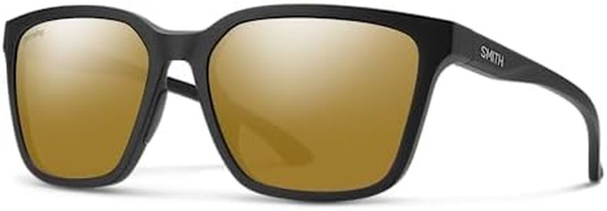 SMITH Shoutout Sunglasses – Performance Sports Active Classic Sunglasses – For Men & Women – Matte Black + Bronze ChromaPop Polarized Mirror Lenses