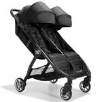 Baby Jogger City Tour 2 Double Travel Pushchair | Lightweight, Foldable & Portable Double Buggy | Pitch Black