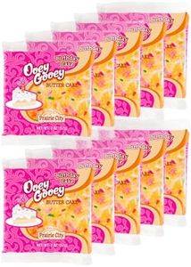 Prairie City Bakery Ooey Gooey Butter Cake Individually Wrapped On The Go Dessert Sweet Treats Perfect For Snacking 2 Ounce Snack Cakes Pack of 10 (Birthday Cake)