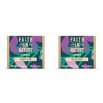 Faith In Nature Natural Lavender Hand Soap Bar, Relaxing, Vegan & Cruelty Free, No SLS or Parabens, 100g (Pack of 2)