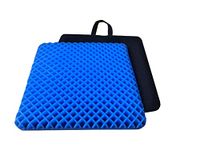 FOMI Premium All Gel Orthopedic Seat Cushion Pad for Car Office Chair Wheelchair or Home. Pressure Sore Relief. Ultimate Gel Comfort Prevents Sweaty Bottom Durable Portable