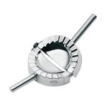Küchenprofi Ravioli, Pierogi, and Dumpling Maker, 18/8 Stainless Steel Pasta and Pastry Press, Perfect for Molding and Sealing Fresh Stuffed Pasta and Pastry Dough, 4 Inches