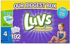 Luvs Ultra Leakguards Disposable Baby Diapers, Size 4, 192 Count (Packaging May Vary)