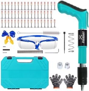 Concrete Nail Gun Kit with 50pcs Nails, 5 Speed Adjustable Manual Steel Nail Gun, Wall Fastening Power Tool, Portable Nail Shooting Machine, Wall Anchor Wire Slotting Device Household Decor