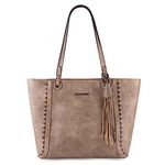 Montana West Wrangler Concealed Carry Purses for Women Large Tote Bags Shoulder Handbags, Tan