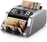 MUNBYN IMC20 Money Counter Machine Canadian with Value Count, UV/MG/IR/MT Counterfeit Detection for USD/CAD Bills, Add/Batch/Value Modes Cash Counter, LED External Display Bill Counter, 2Y Protection
