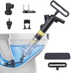 OTraki High Pressure Toilet Plunger for Bathroom (No Charging Required)