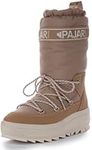 Pajar Womens Galaxy High Rise Waterproof Toboggan Snow Boots - Sand, Sand, 10