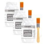 Catron 3 Crack Seal Glue with Brush | 900 gm Transparent Waterproof Epoxy Resis ProStrong for Roof water Leakage, Glass Waterproofing, Pipes,Tiles