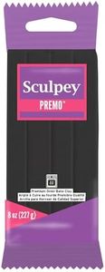 Sculpey Sculpey Premo 227g/8oz Black Clay, Black