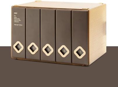 TNDCKP CD Case, 120 Capacity CD/DVD Case Holders Wallet Hard Plastic DVD Disc Cases Storage Binder for Car Home Office Travel (1, 120 Capacity Coffee)